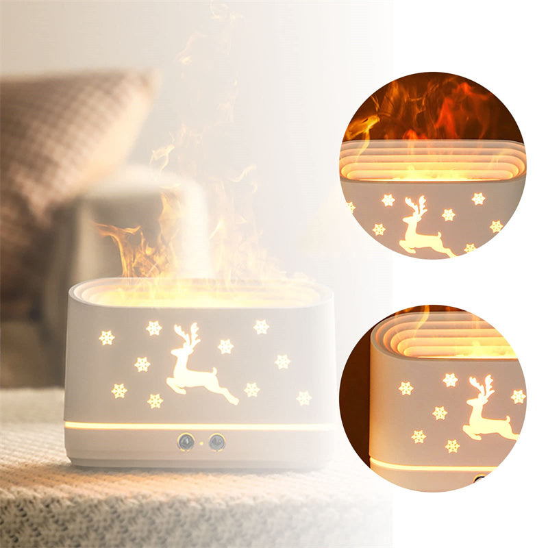 Flame Humidifier Diffuser Mute Household Atmosphere Lamp